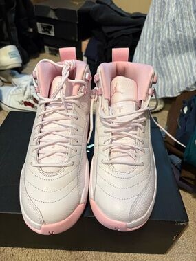 Nike Air Jordan Pink and White Women's Athletic Shoes